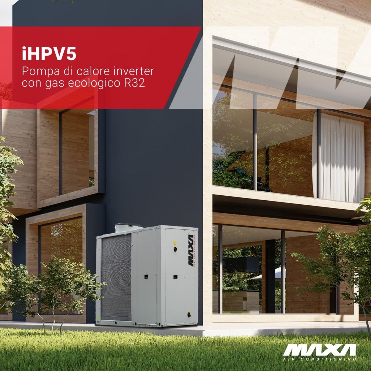 rewersyjne powietrzne pompy ciepła typu monoblok MAXA i-HPV5H 
