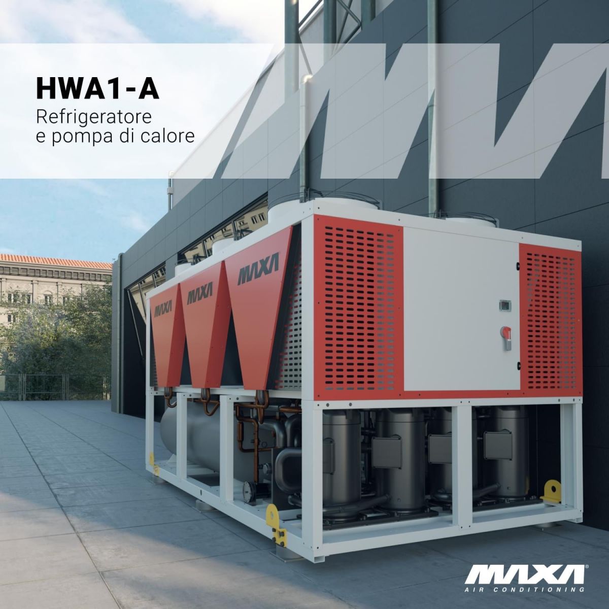 rewersyjne powietrzne pompy ciepła typu monoblok MAXA HWA1-A/H rewersyjne powietrzne pompy ciepła typu monoblok MAXA HWA1-A/H